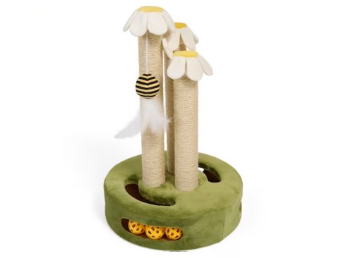 EveryYay Daisy 3-Sided Cat Scratching Post, 19.5" H