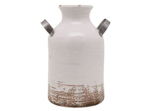 Everyday Decor Farmhouse Milk Can Ceramic Vase