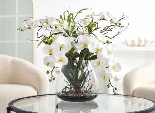 Faux Phalaenopsis Orchid Arrangement