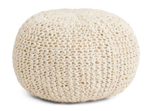 JAIPUR LIVING Made In Turkey 20x14 Jute Pouf Ottoman
