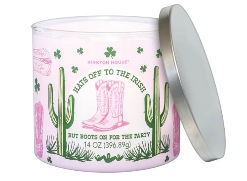 KIRKTON HOUSE 3 Wick St. Patrick's Day Candle - Hats off to the Irish