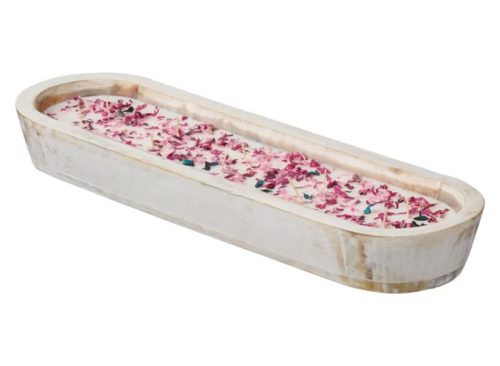 KIRKTON HOUSE Rustic Carved Wood Candle - Dark Vanilla & Sandalwood