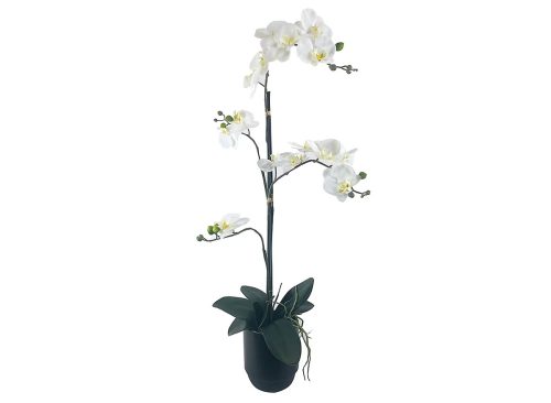 LCG Florals 30" Orchid in Black Ceramic Pot