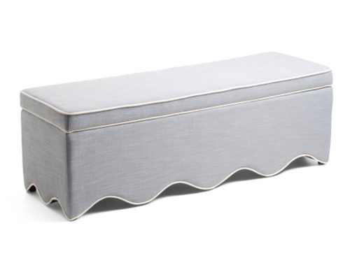 LILLIAN AUGUST 54.5in Scalloped Storage Bench