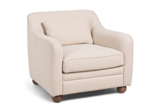MOES HOME COLLECTION Amira Accent Chair With Bun Wood Feet