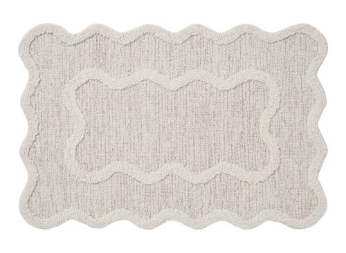 My Texas House Ivory Scallop Wool Indoor Area Rug
