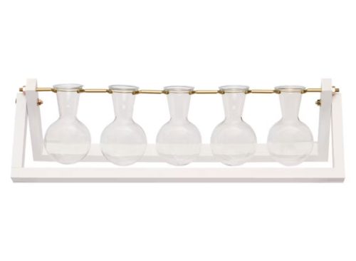 Propagation Glass Vases, White