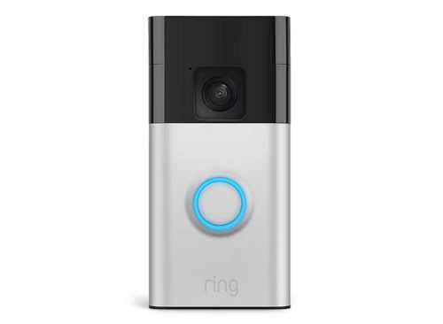 Ring Battery Doorbell with Head-to-Toe HD Video, Live View with Two-Way Talk, and Motion Detection & Alerts, Satin Nickel
