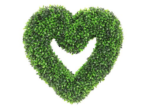 Shop Creative Design 20" Faux BoxWood Heart Wreath