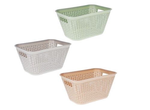 Storage Essentials Plastic Woven Basket