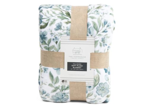 THE FARMHOUSE BY RACHEL ASHWELL Floral Fleece Blanket