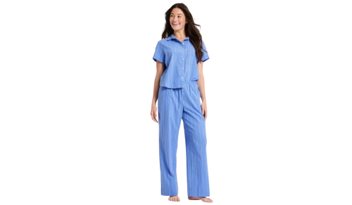 light blue PJ set