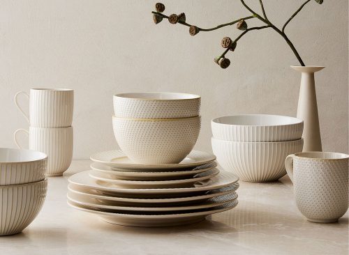 Textured Stoneware Dinnerware Collection