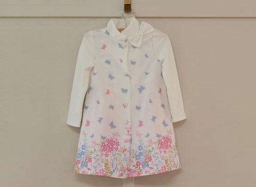 Toddler Butterfly Print Coat and Dress Set