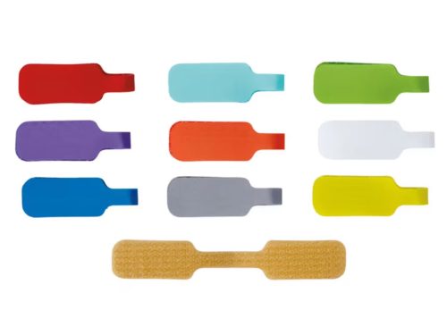 Wrap-It Storage 10 Pack Cable Labels, Multi Color