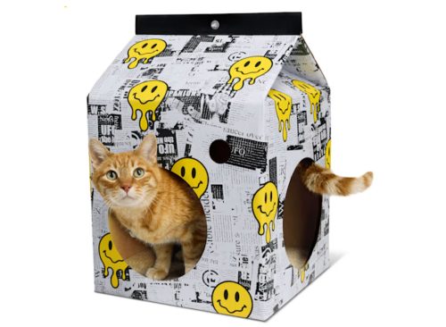 YOULY Pop Art Carton Scratch Condo Cat Toy