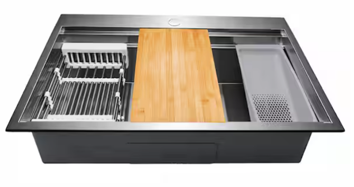 AKDY All-in-One Stainless Steel Kitchen Sink