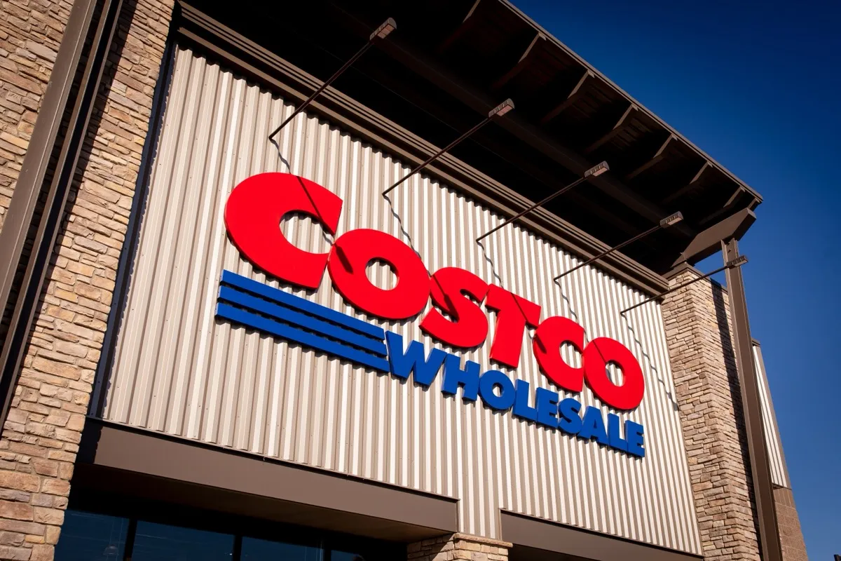 Bend, Oregon US - June 6, 2025: Costco logo sign on one of its stores modern facade. Costco Wholesale exterior trademark logo. Copy space
