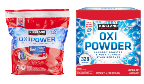 Kirkland dishwashing products