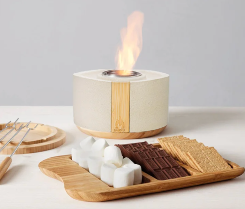 s'mores fire bowl set