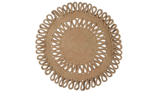 round rattan placemat