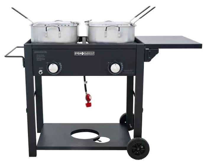 Even Embers 2-Burner Fryer Cart