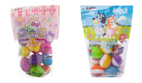 candy-filled Easter eggs