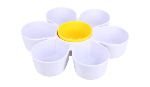 daisy chip and dip bowl