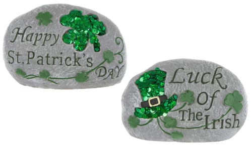 St. Patrick's Day garden stones