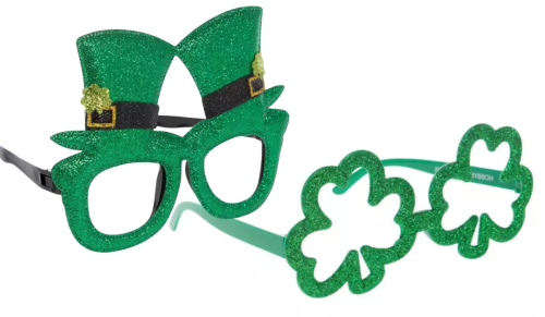 St. Patrick's Day shamrock glases