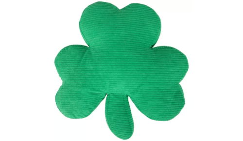St. Patrick's Day shamrock pillow