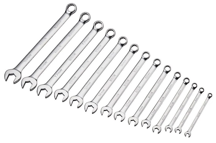 Icon Anti-Slip Grip Professional Metric Combination Wrench Set