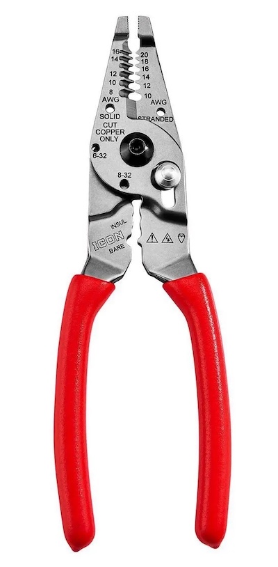 Icon Long-Nose Wire Stripper, Cutter, and Crimper