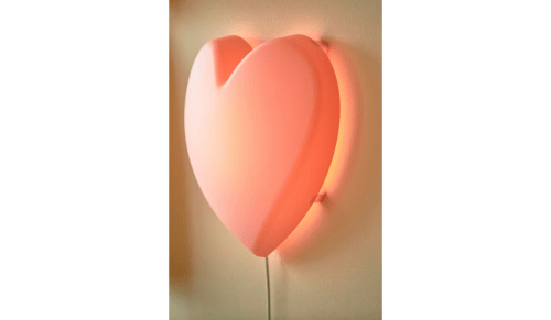 pink heart light