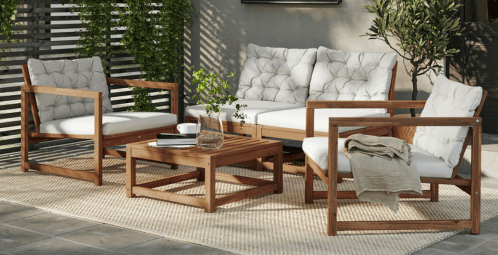 outdoor seating set
