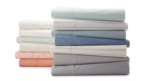 stacks of colored sheets