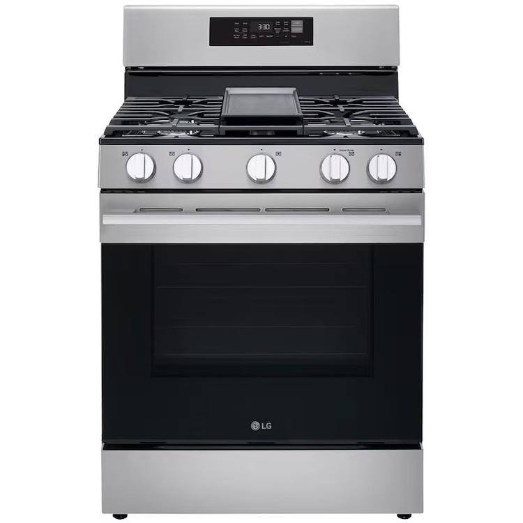  LG 30 in. 6.3 cu. ft. Smart Air Fry True European Convection Gas Range