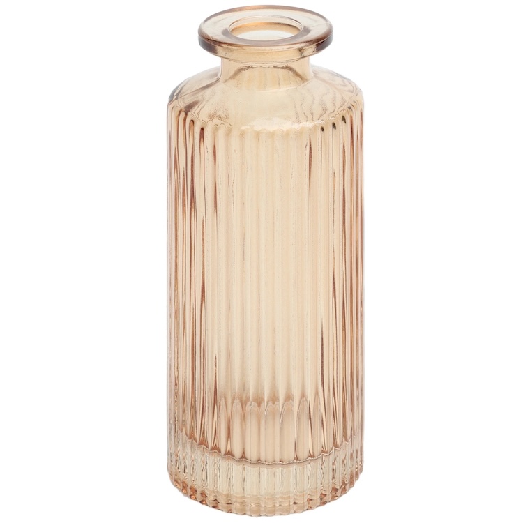 Mainstays Mini Ribbed Translucent Glass Tabletop Indoor Vase