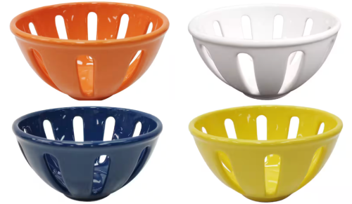 colorful ceramic berry baskets