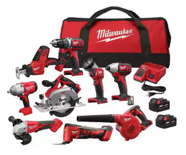 Milwaukee 9-Tool Cordless Combo Kit