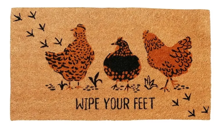 Red Shed Natural Coir Chicken Door Mat