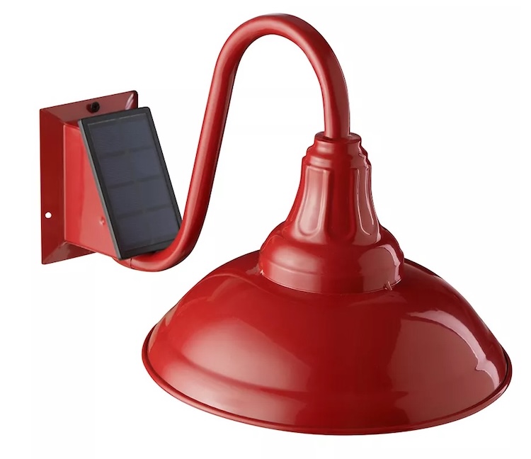 Red Shed Solar Light