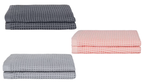 waffle bath towels