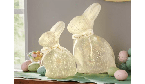 light-up Easter bunny decor