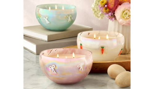 pastel Easter candles
