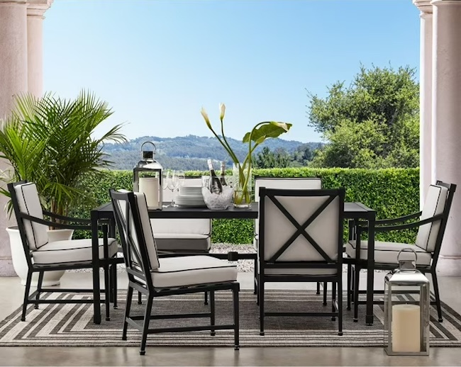 Member's Mark Sheffield Dining Set with Sunbrella Fabric, 7pc