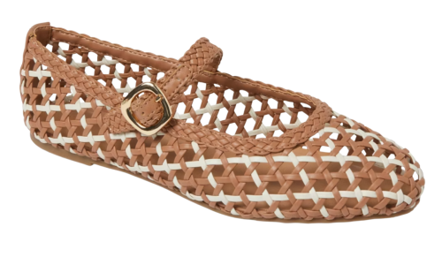 beige and brown flats