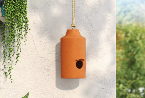 terracotta birdhouse