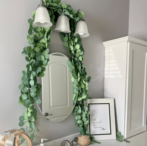 faux eucalyptus garland