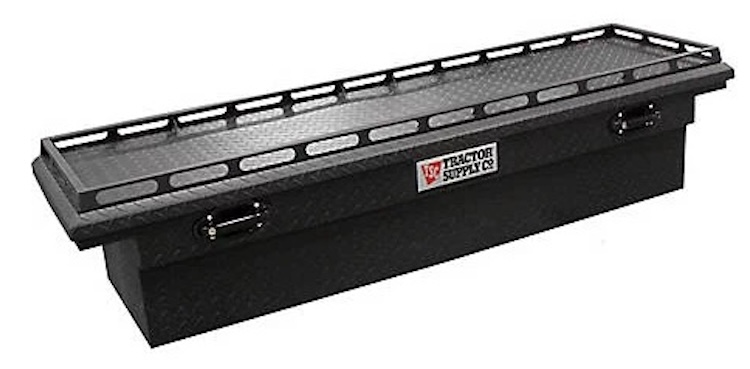 Tractor Supply 10.6 cu. ft. Aluminum Low-Profile Crossover Truck Tool Box